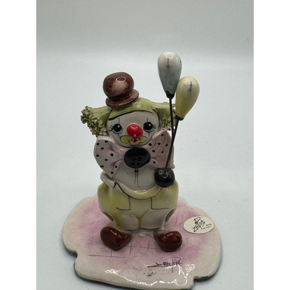 Zampiva‎ Italian Clown Figurine Ceramic Whimsical Decor Italian Art Sculpture